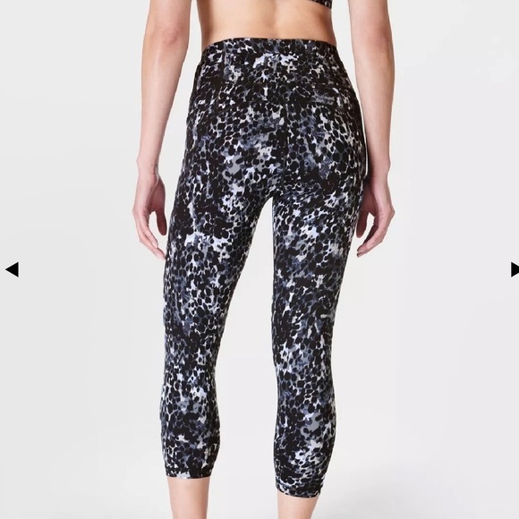 Sweaty Betty Power Cropped Workout Leggings Size large NWT - Picture 2 of 7